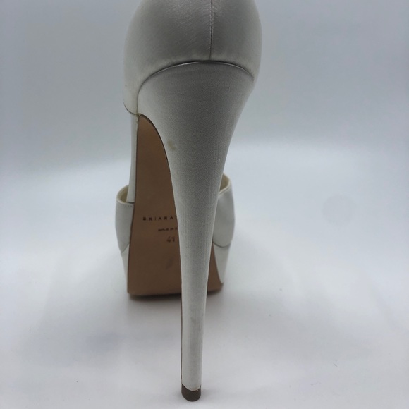 White silk/dyeable TRIBECA platform - Picture 3 of 5